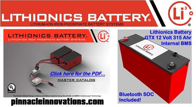 Click here for the Lithionics lithium-ion battery catalogue PDF
